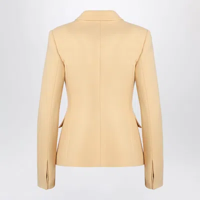 Gucci Wool Crêpe Jacket In Yellow