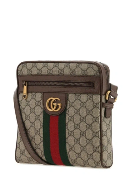 Gucci Men Gg Supreme Fabric Small Ophidia Crossbody Bag In Multicolor