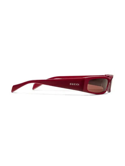 Gucci Acetate Sunglasses Frame Rectangular Lenses Tinted In Multicolor