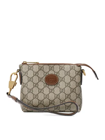 Shop Gucci Men Shoulder Bag With Gg In Brown