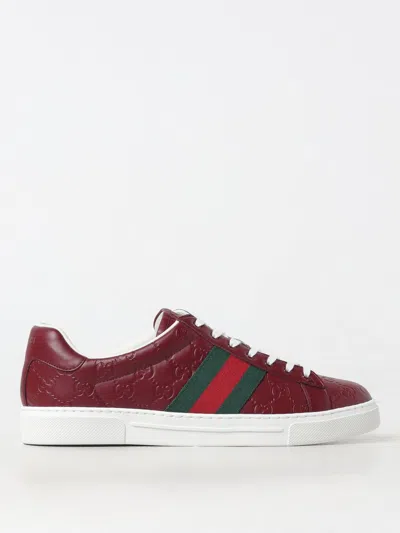 Gucci Sneakers Men Red Men In Red