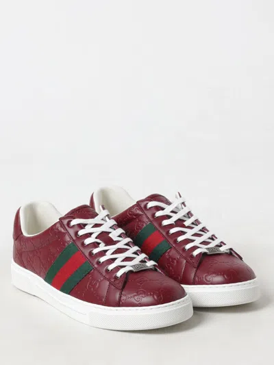 Gucci Sneakers Men Red Men In Red