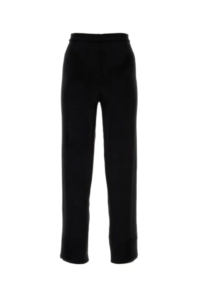Gucci Chic Black Viscose Blend Pants For Women In Black