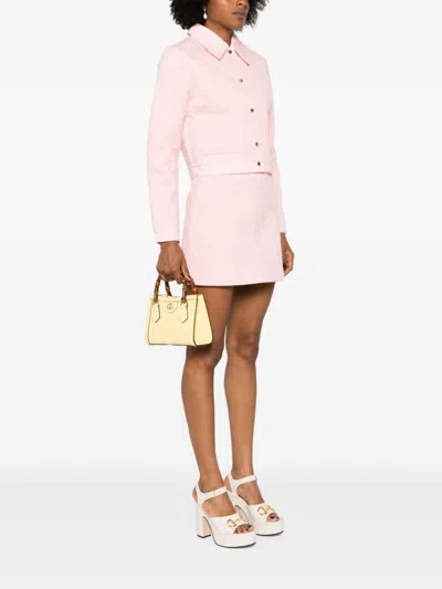 Gucci Women Diana Small Leather Tote Bag In Multicolor