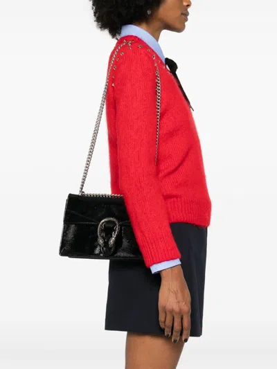 Gucci Dionysus Leather Shoulder Bag In Black