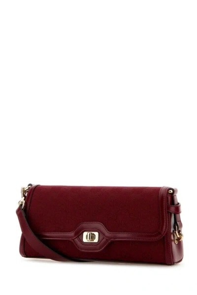 Gucci Women Gg Fabric Small  Luce Shoulder Bag In Red