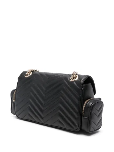 Gucci Small Shoulder Bag With Chain Strap And Chevron Pattern In Multicolor
