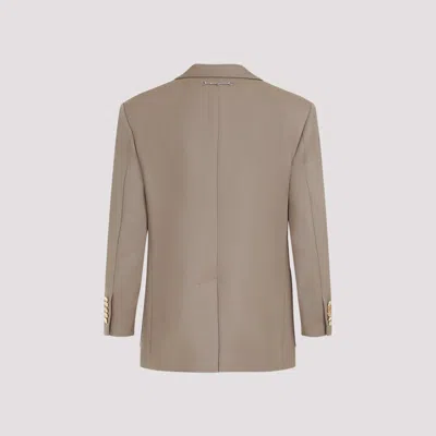 Gucci Single-breasted Wool Blazer In Brown