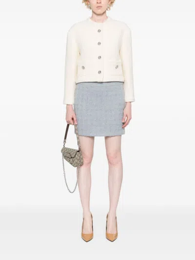 Gucci Tweed Jacket In Multicolor