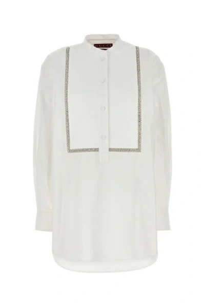 Gucci Cotton Poplin Shirt In White