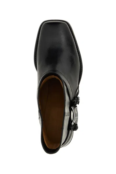 Isabel Marant Akson Embellished Tasseled Leather Ankle Boots In Black