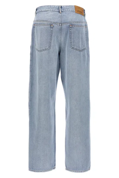 Isabel Marant Jeans 'vetan' Contrast Stitching In Blue