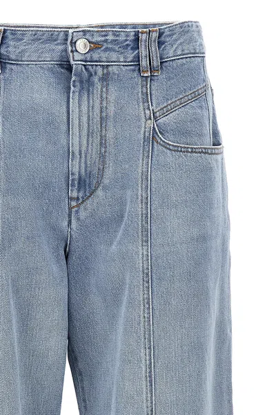 Isabel Marant Jeans 'vetan' Contrast Stitching In Blue