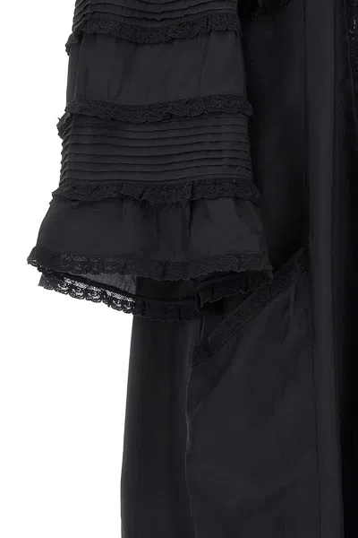 Isabel Marant Zakae Ruffle-trimmed Silk Minidress In Black