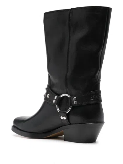 Isabel Marant Antya Leather Cowboy Boots In Multicolor