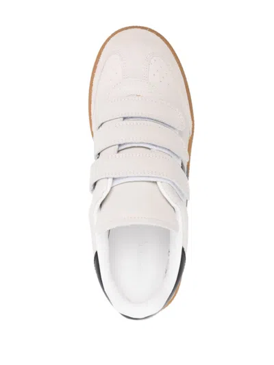 Isabel Marant Suede Sneakers With Branded Heel Counter In Multicolor