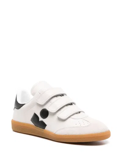 Isabel Marant Suede Sneakers With Branded Heel Counter In Multicolor