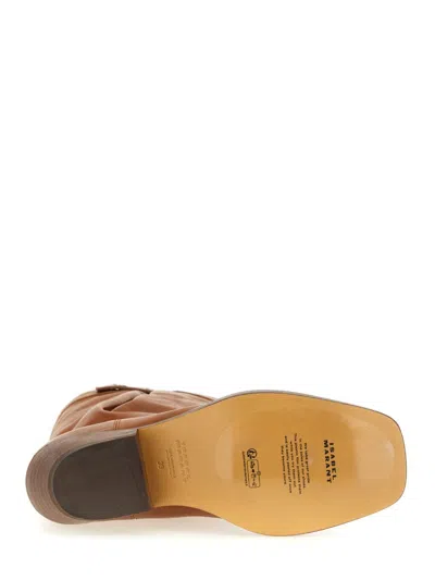 Isabel Marant Ademe Havana Biker Boot In Brown