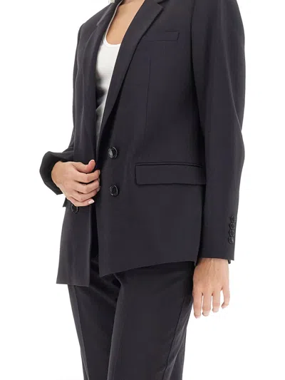 Isabel Marant Fevim Wool Double-breasted Blazer In Black