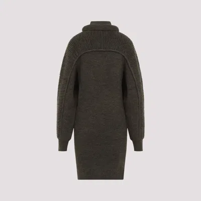 Isabel Marant Hilde Wool Mini Dress In Green