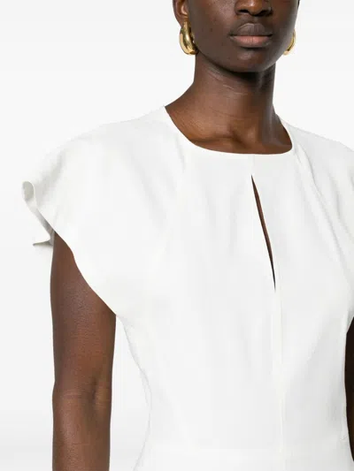 Isabel Marant Nadela Asymmetric Gathered Cotton-jersey Maxi Dress In White