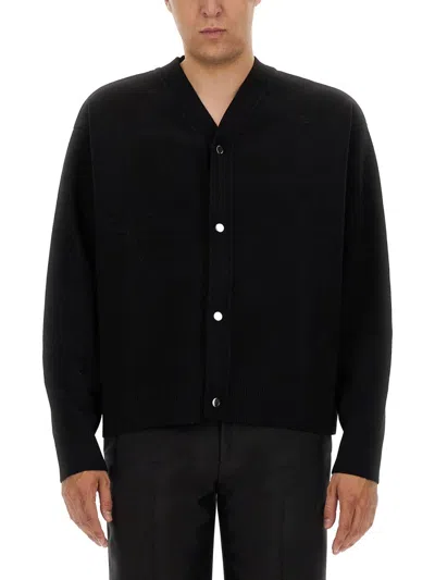 Jacquemus Men Cardigan Boutonne In Black