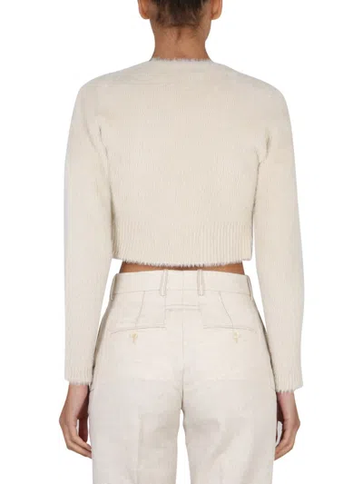 Jacquemus La Maille Neve Manches Longues In White