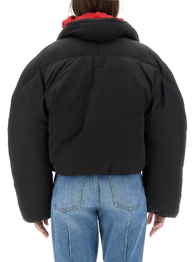 Jacquemus La Courte Caraco Puffer Jacket In Black