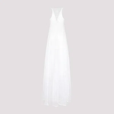 Jacquemus La Robe Dentelle Gown In White
