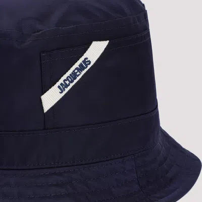 Jacquemus Bucket Hat With Logo In Blue