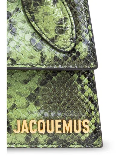 Jacquemus Python-embossed Leather Le Chiquito Long Shoulder Bag In Multicolor