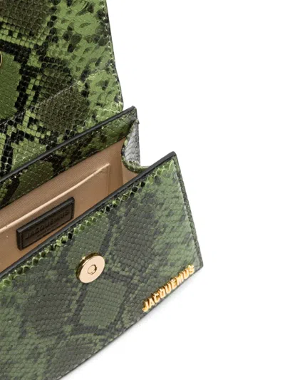Jacquemus Le Chiquito Mini Python-embossed Leather Shoulder Bag In Multicolor