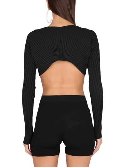 Jacquemus Le Maille Pralu Sweaters And Cardigans In Black