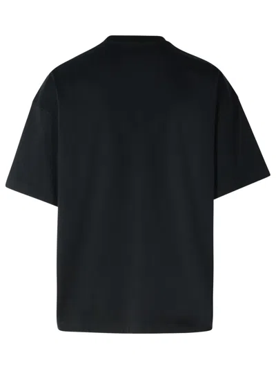 Jil Sander Cotton Jersey Logo T-shirt In Black