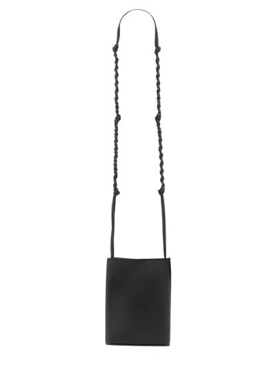 Jil Sander Tangle Small Crossbody Bag With Braided Strap In Black