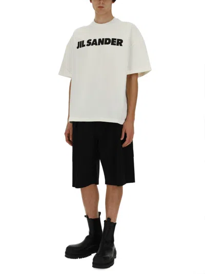 Jil Sander White Cotton T-shirt