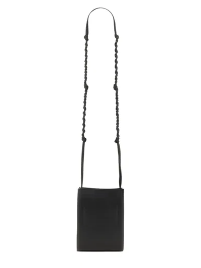 Jil Sander Tangle Small Crossbody Bag With Braided Strap In Black