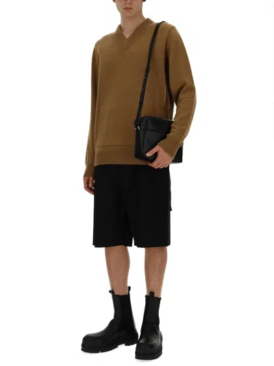 Jil Sander Men V-neck Sweater In Cream