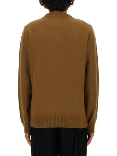 Jil Sander Men V-neck Sweater In Cream