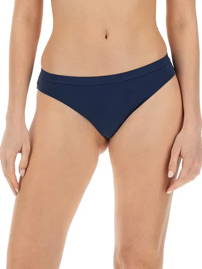 Jil Sander Mid-rise Bikini Brief Bottom In Blue