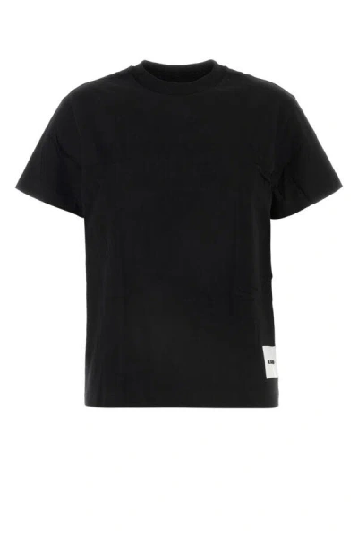 Jil Sander 3 T-shirt Pack With Logo Patch In Cotton Woman In Black