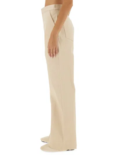 Jil Sander Flared Pants In Cream
