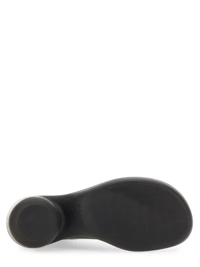 Jil Sander Elasticated-panel Leather Boots In Black