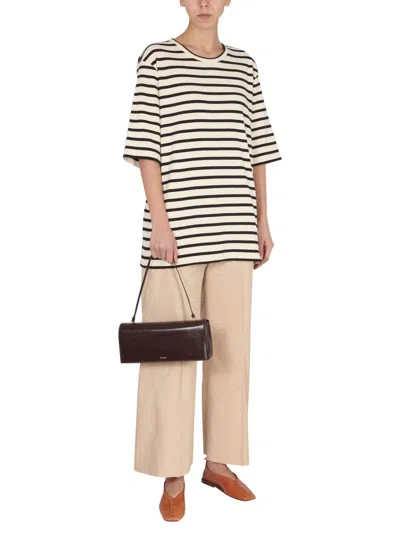 Jil Sander Women Wide Leg Trousers In Cream