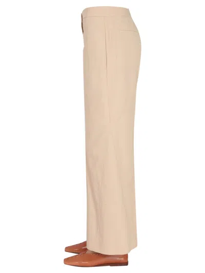 Jil Sander Women Wide Leg Trousers In Cream