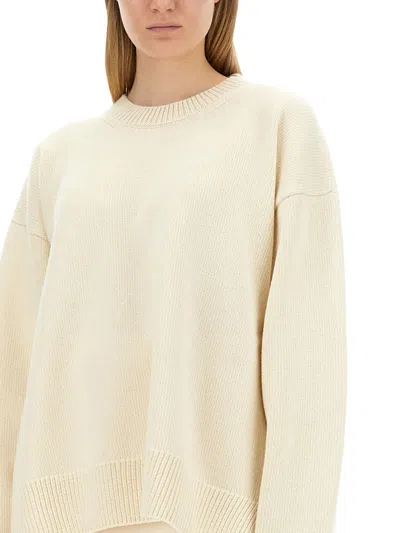 Jil Sander Women's Wool Sweater In Cream