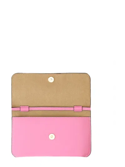 Jw Anderson J. W. Anderson Leather Chain Smartphone Bag In Pink