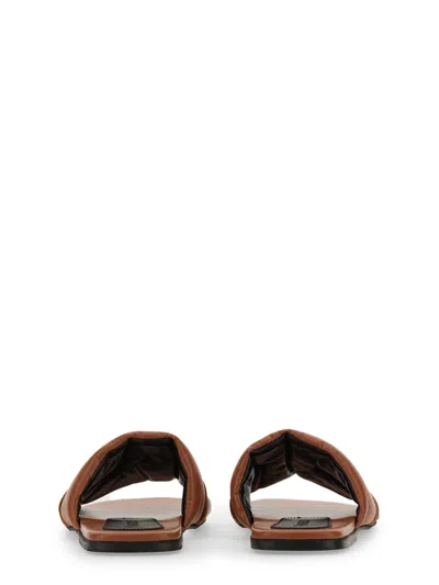 Jw Anderson Embellished Open Toe Flat Sole Mules In Multicolor