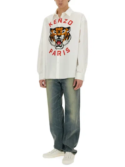 Kenzo Bara Cropped Jeans In Blue