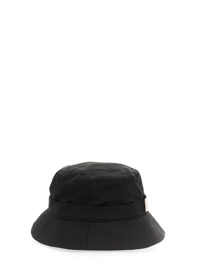 Kenzo Men Bucket Hat With Logo In Black
